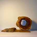 “Altar of Time & Cloud” Sculpture in Fragrant Sandalwood and Lightning-Struck Wood