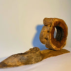 “Altar of Time & Cloud” Sculpture in Fragrant Sandalwood and Lightning-Struck Wood