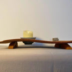 Harbor of Light -A Meditative Sculpture from Reclaimed Wood & Ceramic Bowl, Symbolizing the Journey to Inner Peace